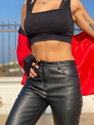 Nunu365com Nunu's Leather Pantolon