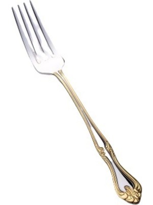Nehir Lalezar Altın Yemek Çatal 12 Kişilik