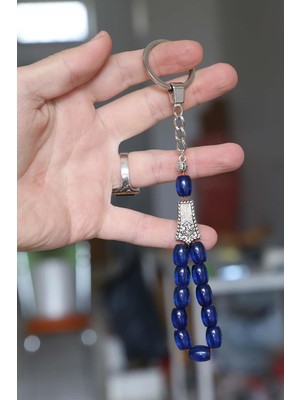Tesbihkenti Kesme Mavi Renk Tesbih Anahtarlık