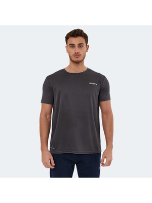 Slazenger OMAR KTN Erkek  Koyu Gri Tişört