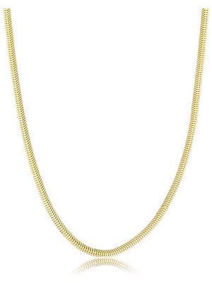 Bilezikci Altın Balık Sırtı Kolye 14 Ayar 60 Cm.