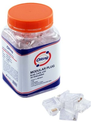 Oring Cat6 U/utp Modular Plug 3u" 100 Adet