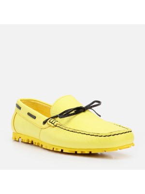 Hotiç 02AYH265860A520 Hakiki Deri Sarı Erkek Loafer