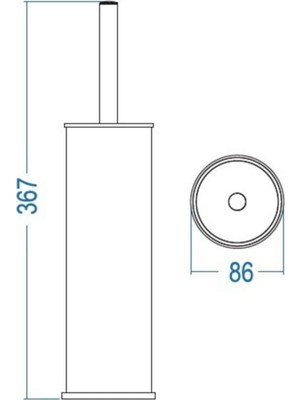 Duxxa Paslanmaz Çelik Micro Fırçalık / SS430