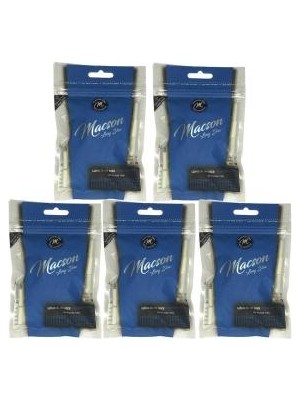 Macson Long Slim 6 x 20 mm 5 Paket Sigara / Tütün Sarma Filtresi (Hafif Mentollü)
