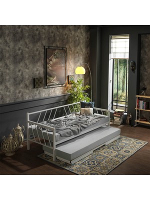 Unimet Glory Yavrulu Karyola Daybed Tek-Çift Kişilik Karyola+Yatak Seti