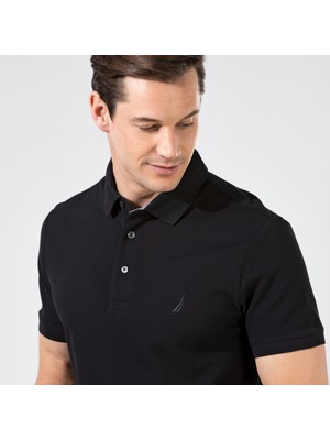 Nautica Erkek Siyah Slim Fit Kısa Kollu Polo Yaka T-Shirt K35052T.0TB