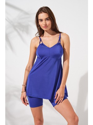 Pierre Cardin Lisa Şortlu V Yaka Tankini Sax 231500