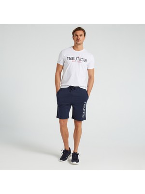 Nautıca Erkek Lacivert Baskılı Standart Fıt Şort K35621T.4NV