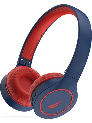 Nautica H120 Stereo Kablosuz Bluetooth Mikrofonlu Kulaküstü Kulaklık Navy Kırmızı