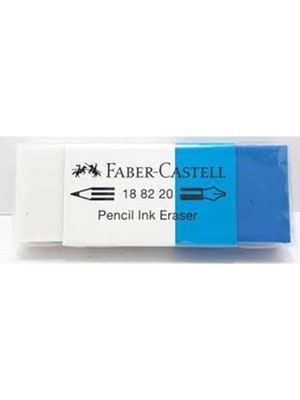 Faber-Castell 188220 Mavi Beyaz Silgi