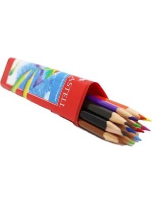 Faber-Castell 12 Li Üçgen Boya Kalemi Seti Ergonomik Tasarım ve Canlı Renklerle Çizim Deneyimi