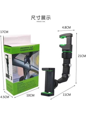 4K Accessory Dikiz Aynası Telefon Tutucu,masaüstü, Koltuk Arkası Telefon Tutacağı Car Holder