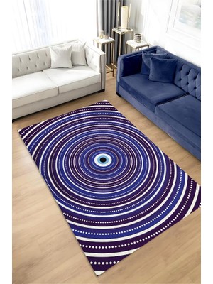 Homshtag İllüzyonist Boncuk Dokuma Tabanlı Yıkanabilir Dekoratif Halı