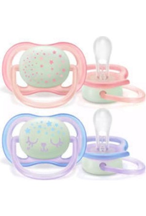 Philips Avent SCF080/02 Ciuccio Ultra Air Girl 0-6 Mesi per