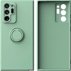 Samsung Galaxy Note 20 Ultra 5g Için Ince Silikon Yüzük Stand Telefon Kılıfı - Turkuaz (Yurt Dışından)