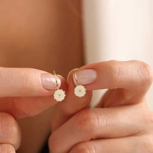 Sembol Gold Sallantılı Altın Çocuk Küpe Papatya From