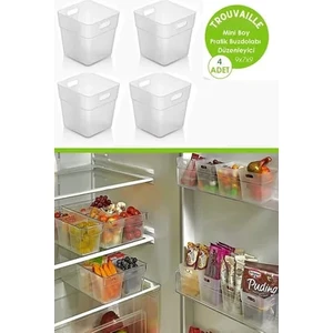 4'lü Set Miniobox Buzdolabı & Kapak Içi Düzenleyici, Organizer Kutu