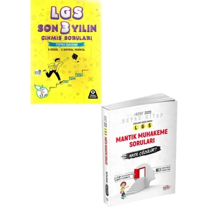 Editör Yayınları LGS Son 3 Çıkmış Sorular Tıpkı Basım - LGS Mantık Muhakeme Soru Bankası