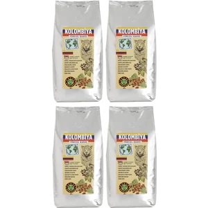 Kahve Dünyası Kolombiya Yöresel Filtre Kahve Çekirdek 4 Adet 1kg