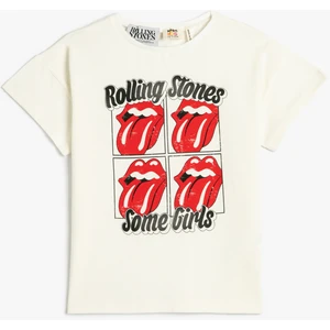 Rolling Stones Tişört Lisanslı Kısa Kollu Bisiklet Yaka