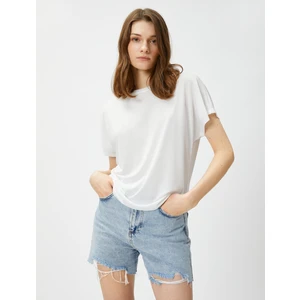 Relax Fit Tişört Bisiklet Yaka