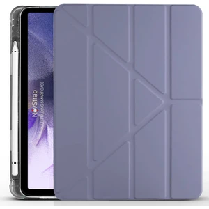 Novstrap Samsung Galaxy Tab S7 Plus / S8 Plus 12.4 X800 T970 Kılıf Smart Kalem Bölmeli Trifold Stand