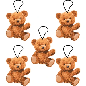 Jet Hızında Jethızında 5'li Set Sevimli Yumoş Ayı Tasarımlı Oto Kokusu