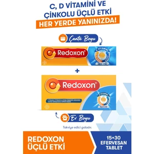Üçlü Etki 15+30 Efervesan Tablet I 1000 Mg C Vitamini, D Vitamini Ve Çinko Içeren Takviye Edici
