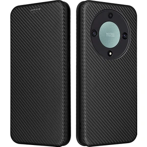 Onur Için X9A 5G/X40 5g/magic5 Lite 5g 5g Kasa Lüks Karbon Fiber Pu+Tpu Hibrid Kılıf Tam Koruma Şok Geçirmez Flip Case Kapağı (Yurt Dışından)