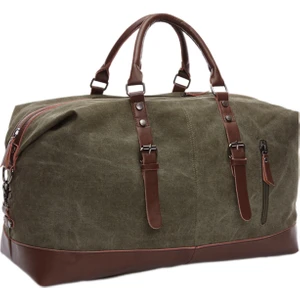 New Home Vintage Canvas Large Capacity 45L Travel Bag Luggage Bag Handbag Unisex (Yurt Dışından)