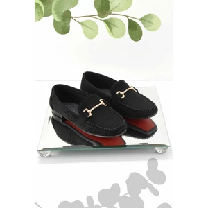 Siyah Süet  Kadın Loafer Ayakkabı K01542167302