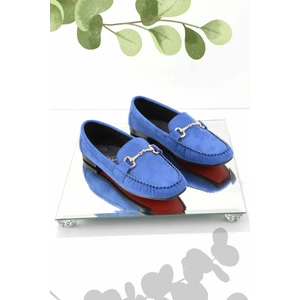 Saks Süet  Kadın Loafer Ayakkabı K01542167302