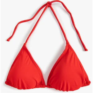 Üçgen Bikini Üstü Boyundan Bağlamalı Kaplı