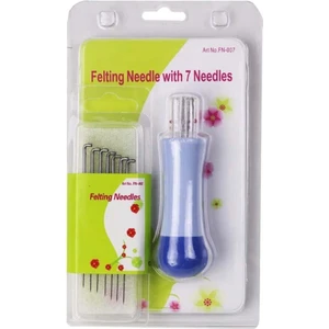 Işkur Makina Keçe Iğne Aleti Keçeleme Iğnesi ve 7 Adet Yedek Iğne