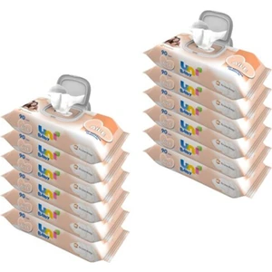Uni Baby Aile Islak Mendil 12'lı1080 Yaprak Kapaklı Aile