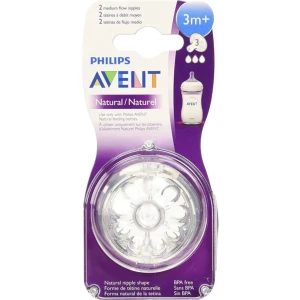 Philips Avent Philips Natural Biberon Emziği 3 Biberon Ucu 3m+ ve 2 Li (3 Delik)