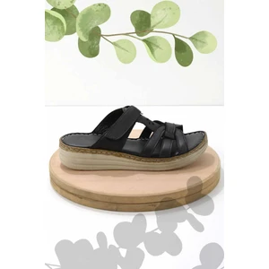 Siyah Leather Kadın Terlik K04281204903