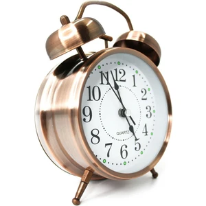 Teknoclass Bakır Çalar Saat (Büyük Boy Işıklı ve Alarmlı)