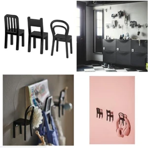 Fjantıg Çok Amaçlı Duvar Banyo Askısı Mat Siyah 3 Lü Paket