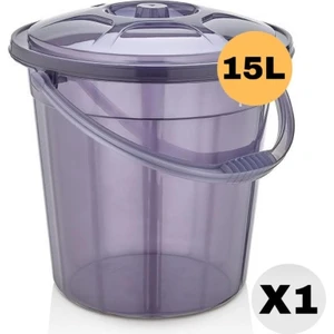 Bambus Home Premium Şeffaf Su Kovası / Temizlik Kovası 15 Lt 1 Adet