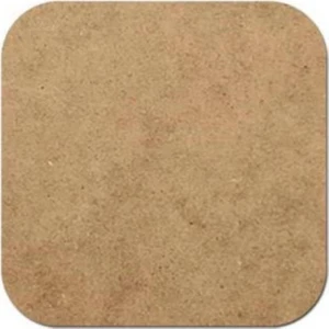 Eva Lazer Toptan 31  cm  Kare 20 Adet Naturel Ahşap Supla Tahtası Ham Mdf Ahşap Supla Levha Sunumluk