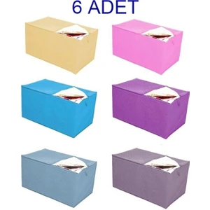 Nida Collection 6 Adet Hurç Yorgan Hurcu 110 x 50 x 45  cm  6 Lı Büyük Mega Boy Pure Pearl