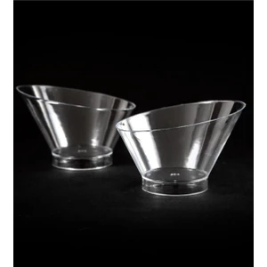 Plastik Oval Tatlı Kabı Kasesi 220CC 15 Adet