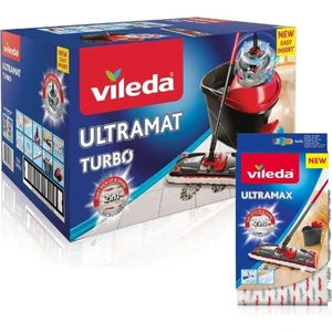 Ultramat Turbo Pedallı Temizlik Seti + Ultramat Yedek Paspas