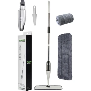 360° Derece Dönebilen Su Hazneli Püskürtmeli Sprey Mop (Sizdirma Yapmaz)