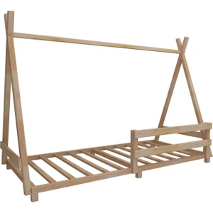 Türker Design Akor Çocuk Montessori Doğal Ahşap Yatak