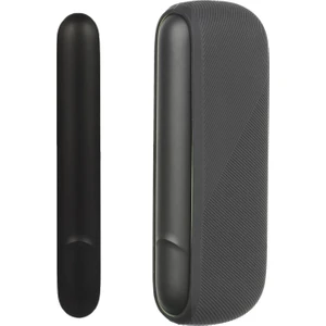 Yumuşak Silikon Kılıf Iqos Için Iluma Değiştirilebilir Kapı Kapak Yan Kapak Black