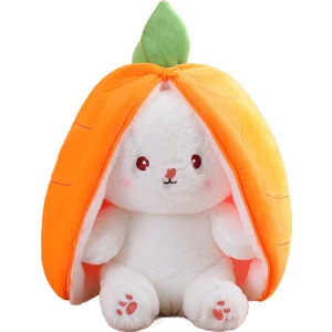 35CM Sevimli Dönüşüm Meyve Tavşan Peluş Oyuncak (Yurt Dışından)