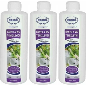 Antibakteriyel Banyo Wc Temizleyici 3 Adet x 1000 Ml.
